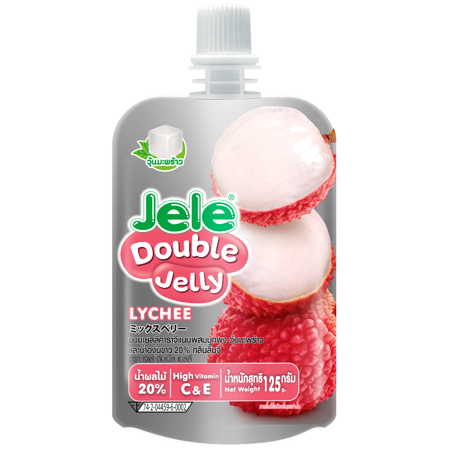 Jele Double Jelly Lychee 125g