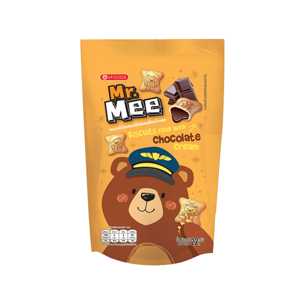 MR. MEE BISCUITS FILLED WITH CHOCOLATE CREAM 22G