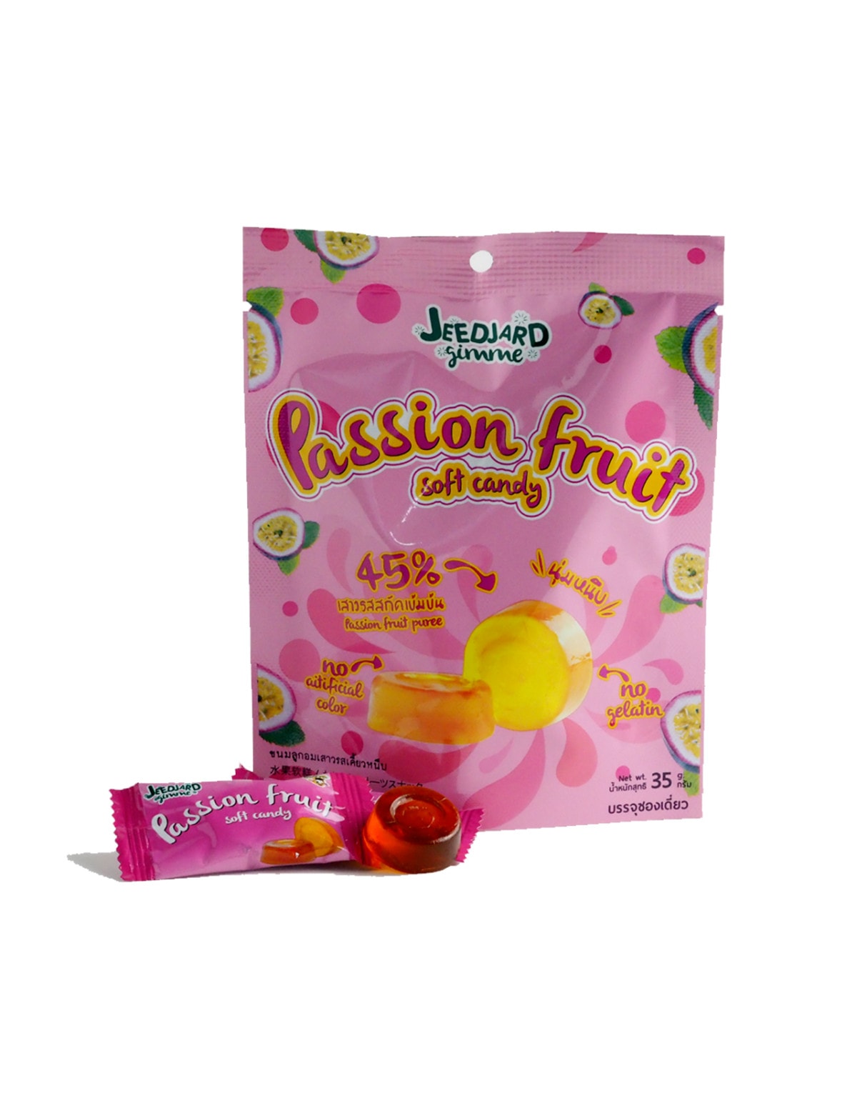JEEDJARD PASSION FRUITS SOFT CANDY 35G